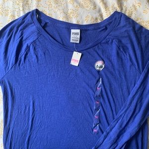 Victoria’s Secret PINK Long Sleeve Blue Top